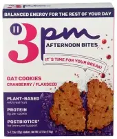 3Pm Afternoon Bites Cookie Cran Flaxseed 5Ct