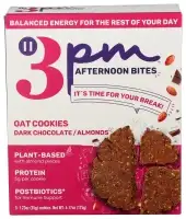 3Pm Afternoon Bites Cookie Alm Drk Choc 5Ct