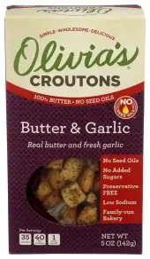 Olivias Croutons Crouton Butter & Garlic