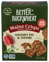 Better With Buckwheat Crisps Savory Fig Thyme