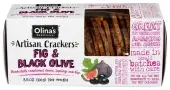 Olinas Bakehouse Crisps Fig & Blck Olives