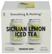 Something And Nothing Soda Lemon Iced Tea 4Pk