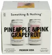 Something And Nothing Soda Pnapl Pnkgrpfruit 4Pk