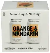 Something And Nothing Soda Mandarin Orange 4Pk