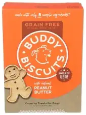 Buddy Biscuits Treat Baked Dog Pnut Bttr