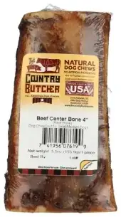 The Country Butcher Bone Dog 4In Beef Center