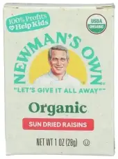 Newmans Own Organic Raisins Organic 1Oz 6Pk