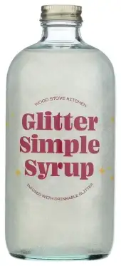 Wood Stove Kitchen Simple Syrup Glitter