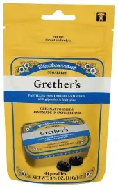Grethers Lozenge Blkcurrnt Sf Bag