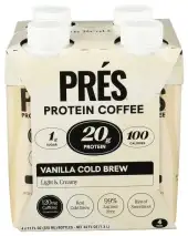 Pres Protein Coffee Prtn Coffee Vnla Rtd 4Pk