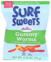 Surf Sweets Gummy Worm 90% Org