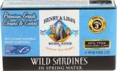 Henry & Lisas Sardine Wild Sprng Wtr
