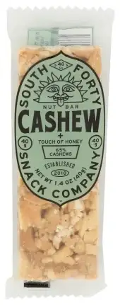 South Forty Snack Company Bars Nut Cashew