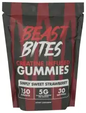 Beast Bites Creatine Gummy Strwbry