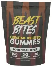 Beast Bites Creatine Gummy Peach