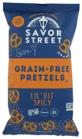 Savor By Suzie Pretzels Spicy Grain Free
