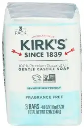 Kirks Soap Bar 3Pk Frag Free