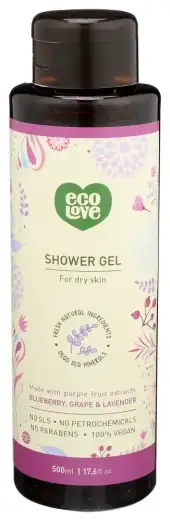 Ecolove Gel Shower Fruit Prpl
