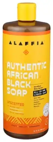 Alaffia Soap Liq Black Unscented