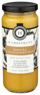 18 Chestnuts Soup Roasted Cauliflower
