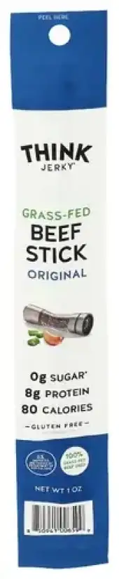 Think Jerky Stick Beef Orignal Grsfd