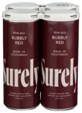 Surely Na Wine Bubbly Red 4Pk