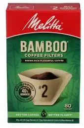 Melitta Coffee Fltr Bmboo Brwn No2