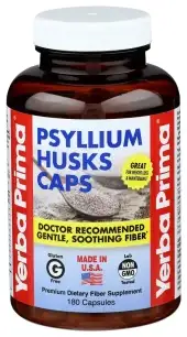 Yerba Prima Fiber Psyllium Husks Cap