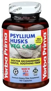 Yerba Prima Fiber Psyllium Husks Vg Cap
