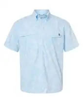 HUK H1500220 Men's Tidepoint Printed Short Sleeve Shirt