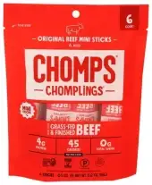 Chomps Beef Stick Orig 6Pc Bag