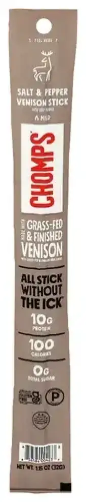 Chomps Venison Stick Pppr Salt