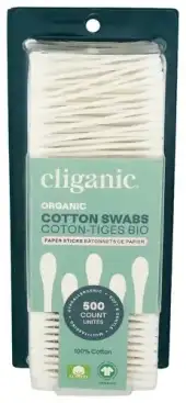Cliganic Swabs Cotton Organic