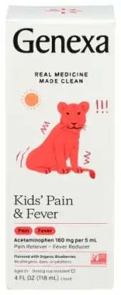 Genexa Pain Fever Otc Kids