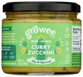 Growee Foods Dip Spread Curry Zucchni