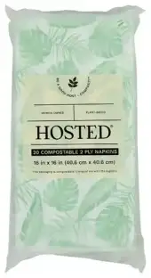 Hosted Napkins Dinner Print 20Ct