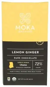 Moka Origins Choc Bar Lem Gngr 72Pct