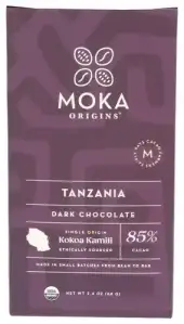 Moka Origins Choc Bar Tanzania 85Pct