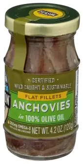 Seasons Anchovy Glass Jar