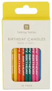 Talking Tables Candle Birthday Message