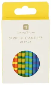 Talking Tables Candle Birthday Stripe