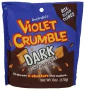 Violet Crumble Cndy Drk Cho Cubes Bites