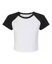 BELLA + CANVAS 1201 Women's Micro Rib Raglan Baby Tee 2 Pack