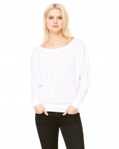 Bella + Canvas 8850 Ladies' Flowy Long-Sleeve Off Shoulder T-Shirt