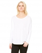 Bella + Canvas 8852 Ladies' Flowy Long-Sleeve T-Shirt with 2x1 Sleeves