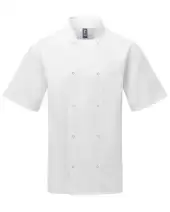 Artisan Collection by Reprime RP664 Unisex Ten Studded Front Short Sleeve Chef Coat 2 Pack