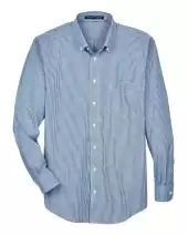 Devon & Jones D640 Men's Crown Collection? Gingham Check Woven Dress Shirt 2 Pack