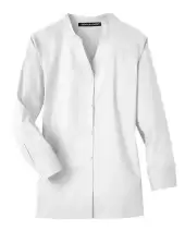 Devon & Jones DG560W Women's Crown Collection? Stretch Broadcloth Three-Quarter Sleeve Blouse 2 Pack