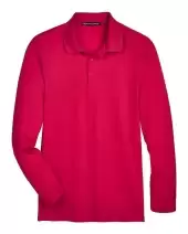 Devon & Jones DG20LT Men's Tall CrownLux Performance? Plaited Long Sleeve Polo 2 Pack