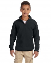 Jerzees 995Y Youth 8 oz. NuBlend® Quarter-Zip Cadet Collar Sweatshirt